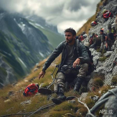 男子跟风野路爬山失足,救援人员紧急出动!