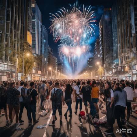 几十万人见证的环保盛事:烟花秀后垃圾全被带走?