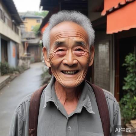 73岁迟重瑞面色红润，热情互动引路人围观！